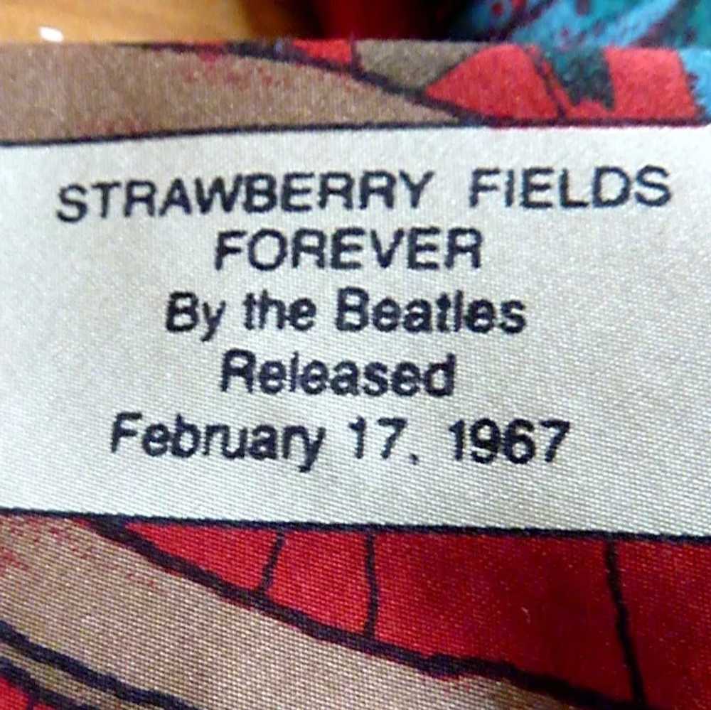 “Strawberry Fields Forever” Beatle Silk Dress Tie - image 4