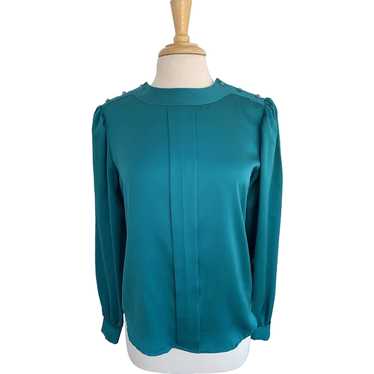 Prestige Business Fashions Teal Long Sleeve Blouse