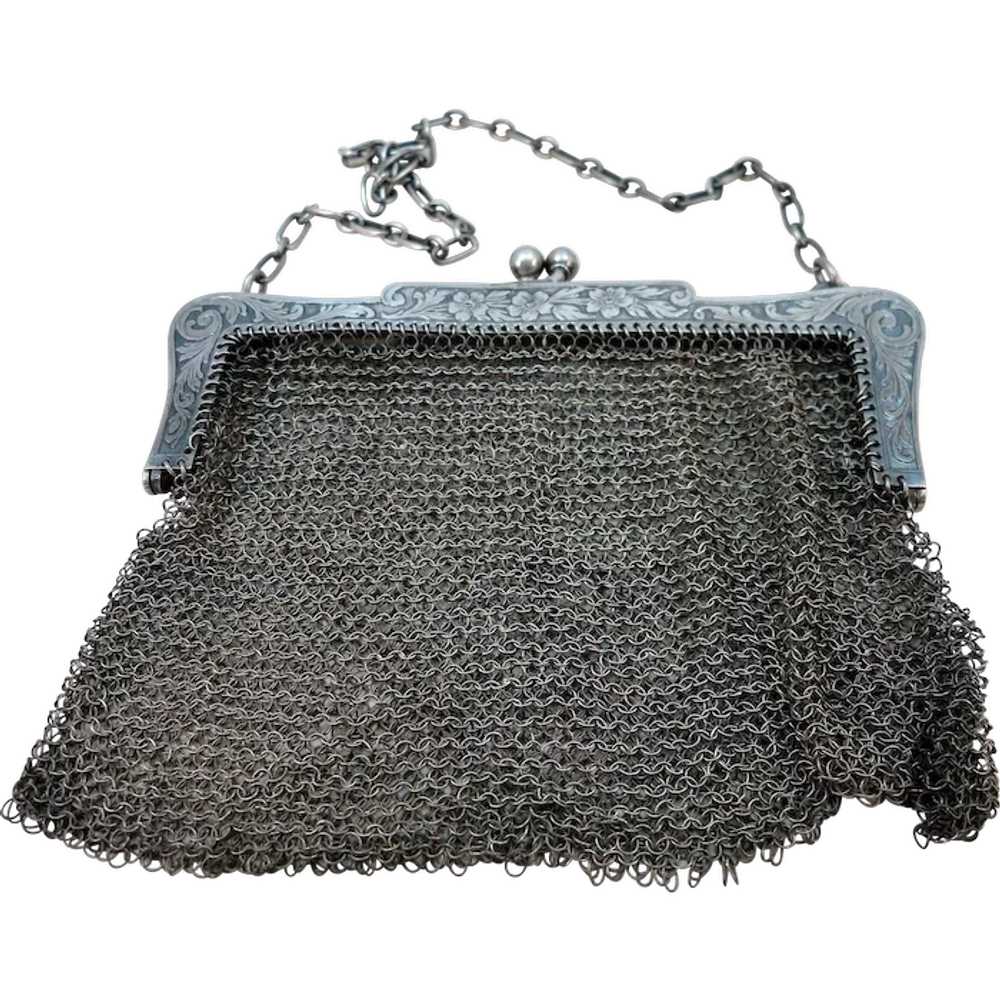 VINTAGE  Sterling S Cottle and Co  Mesh Purse - image 1