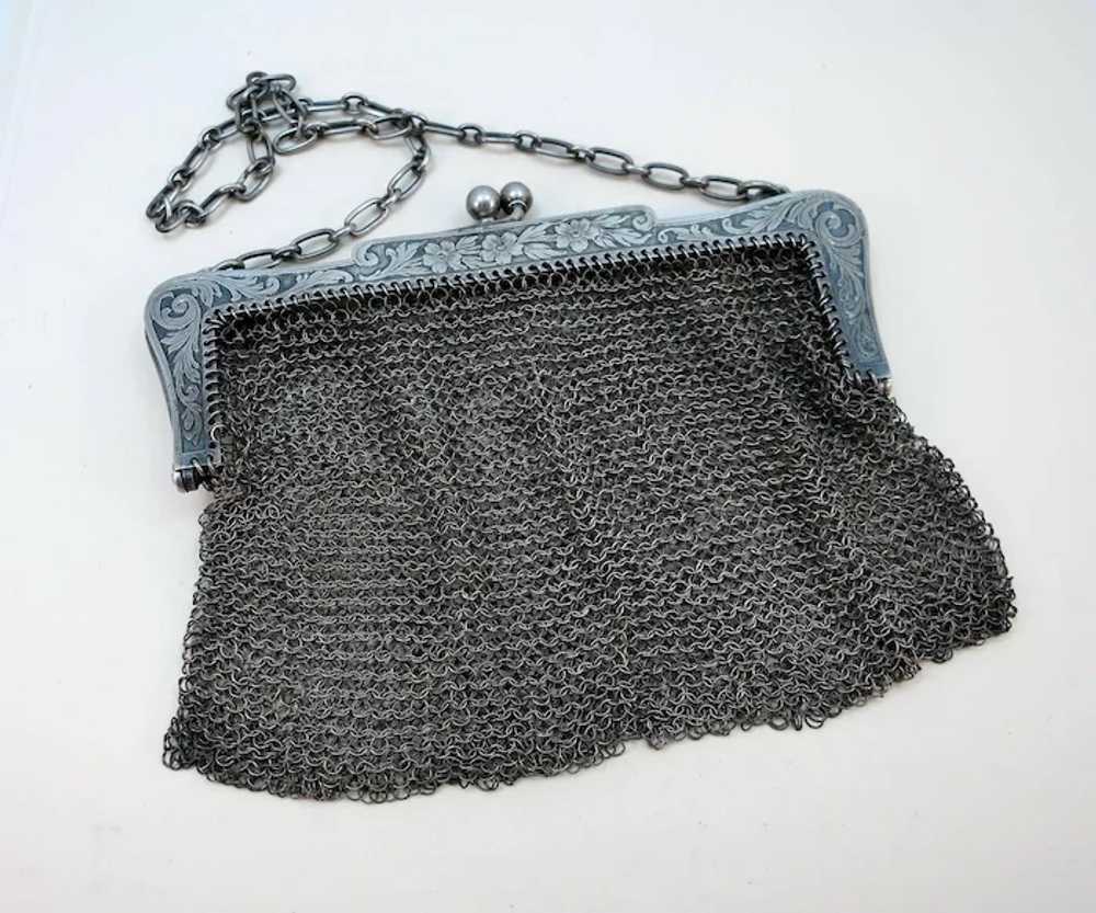 VINTAGE  Sterling S Cottle and Co  Mesh Purse - image 2