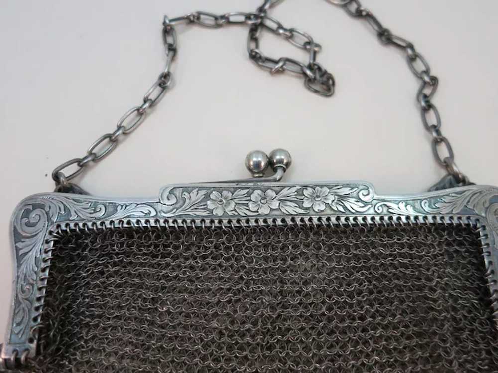 VINTAGE  Sterling S Cottle and Co  Mesh Purse - image 5