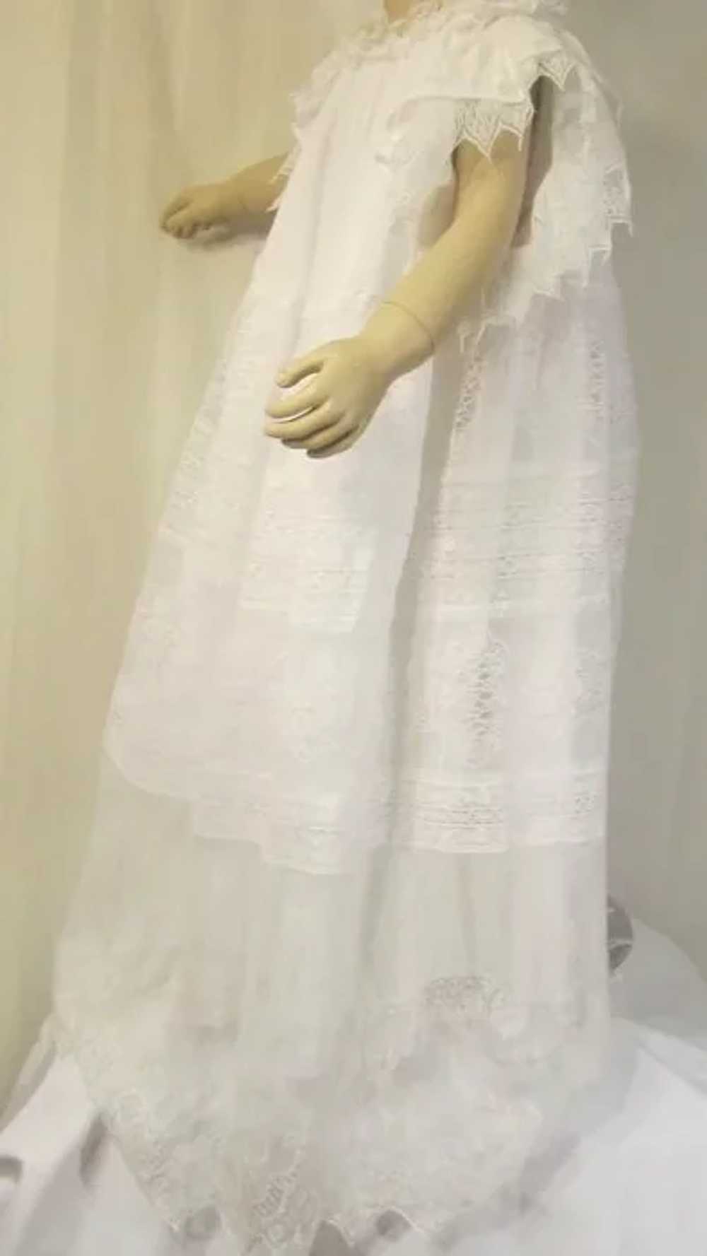 Breathtakingly Beautiful Child's Antique Lace Gown - image 2
