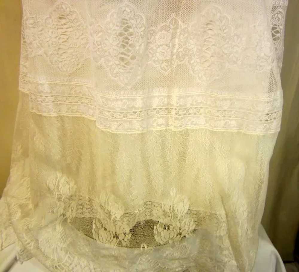 Breathtakingly Beautiful Child's Antique Lace Gown - image 7