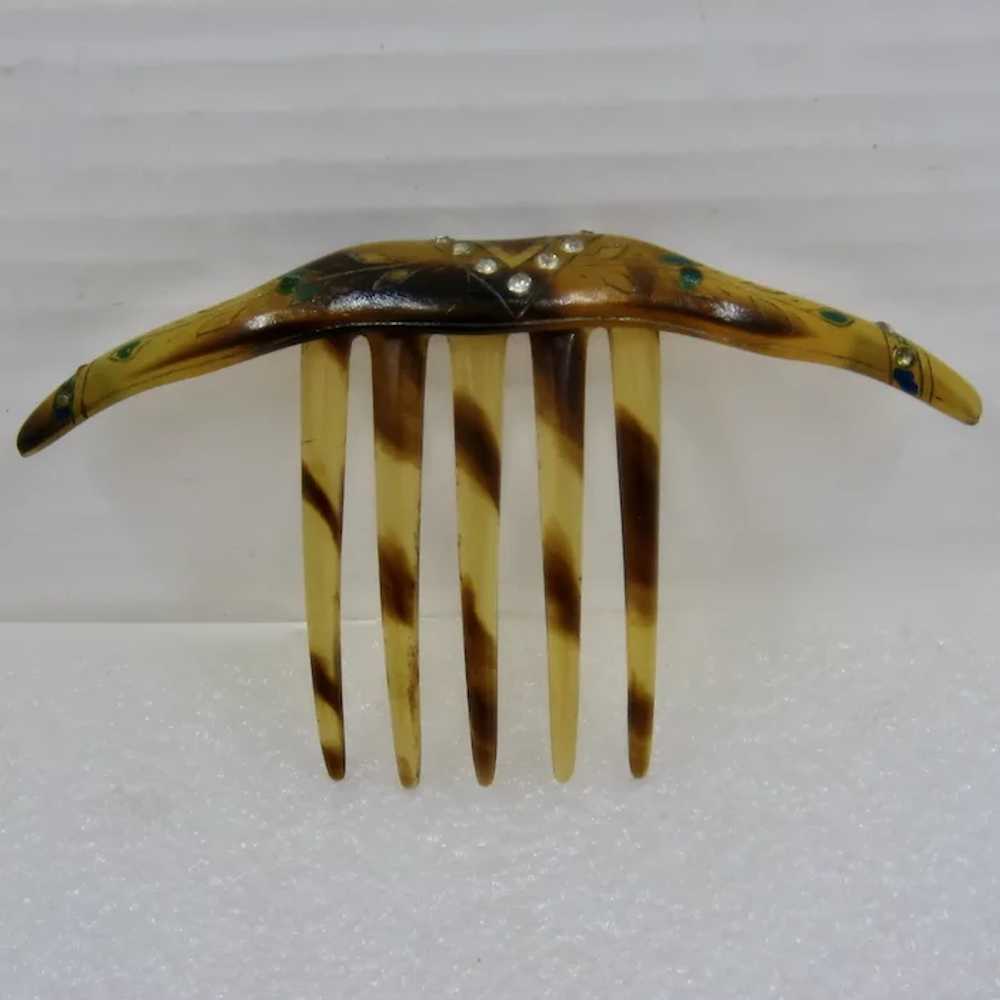 Collection 6 Vintage Celluloid Hair Combs 1920-30s - image 11