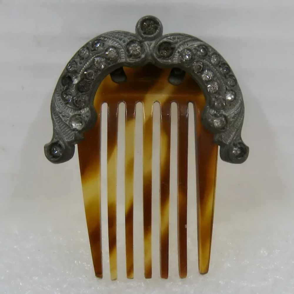 Collection 6 Vintage Celluloid Hair Combs 1920-30s - image 5