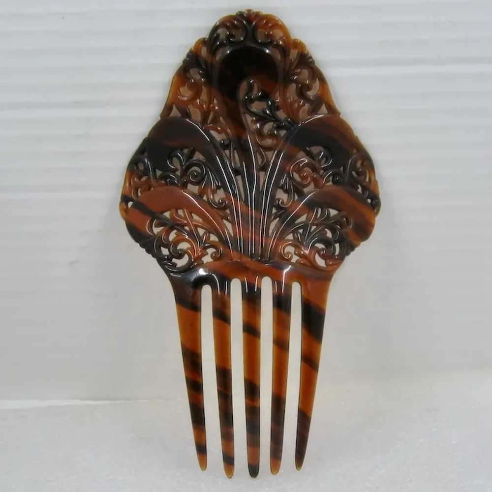 Collection 6 Vintage Celluloid Hair Combs 1920-30s - image 7