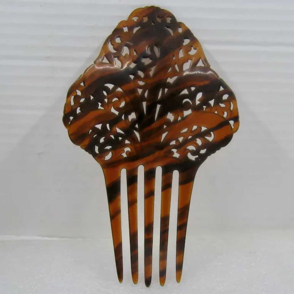 Collection 6 Vintage Celluloid Hair Combs 1920-30s - image 8