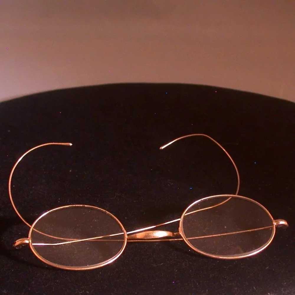 Antique 10K Gold Eyeglasses, Marked “Stevens & Co… - image 2