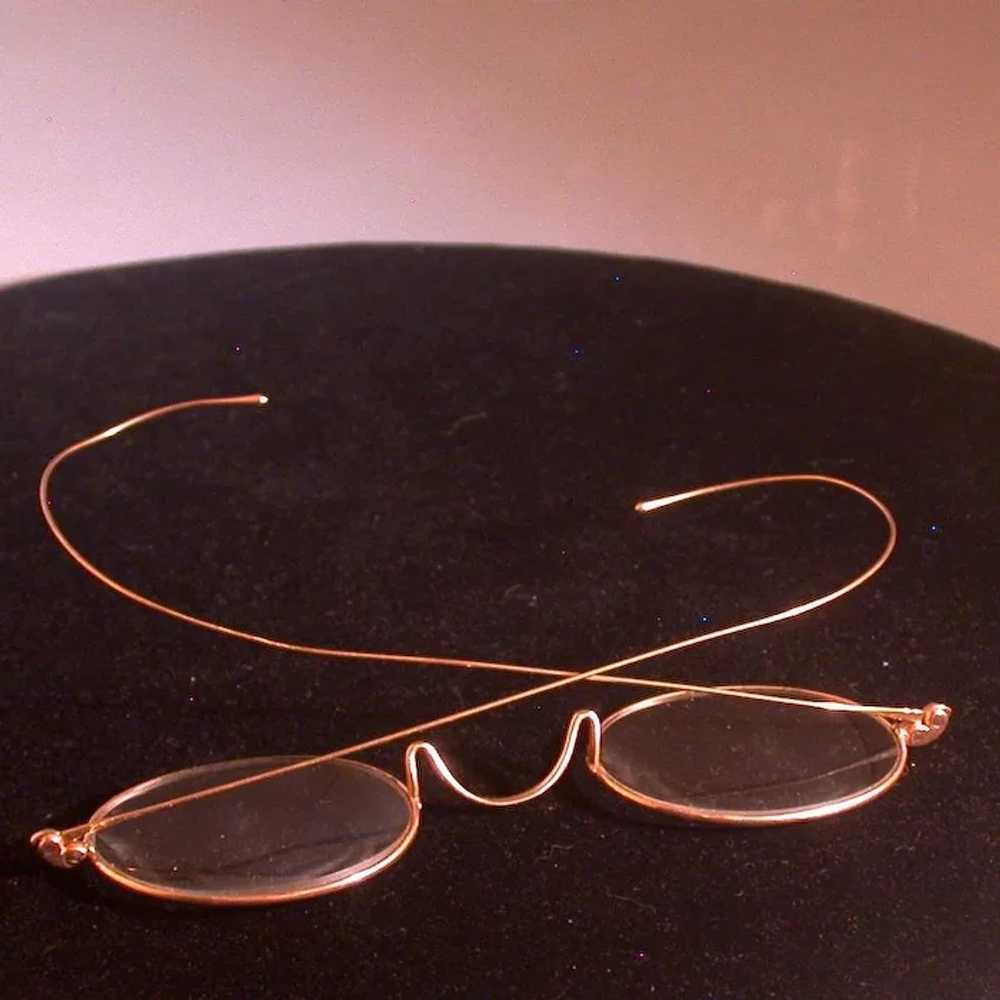 Antique 10K Gold Eyeglasses, Marked “Stevens & Co… - image 3