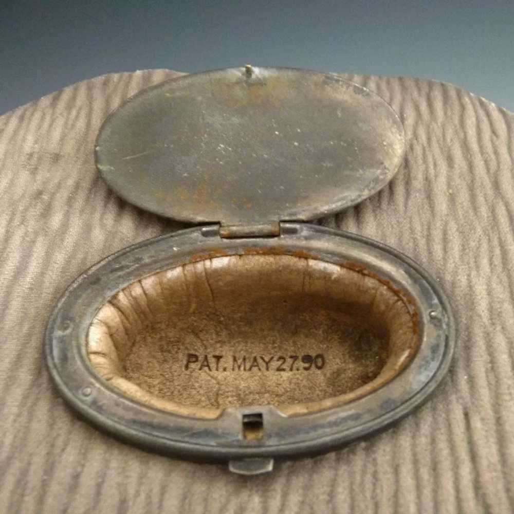 Victorian mens collar box patent date 1890s - image 2