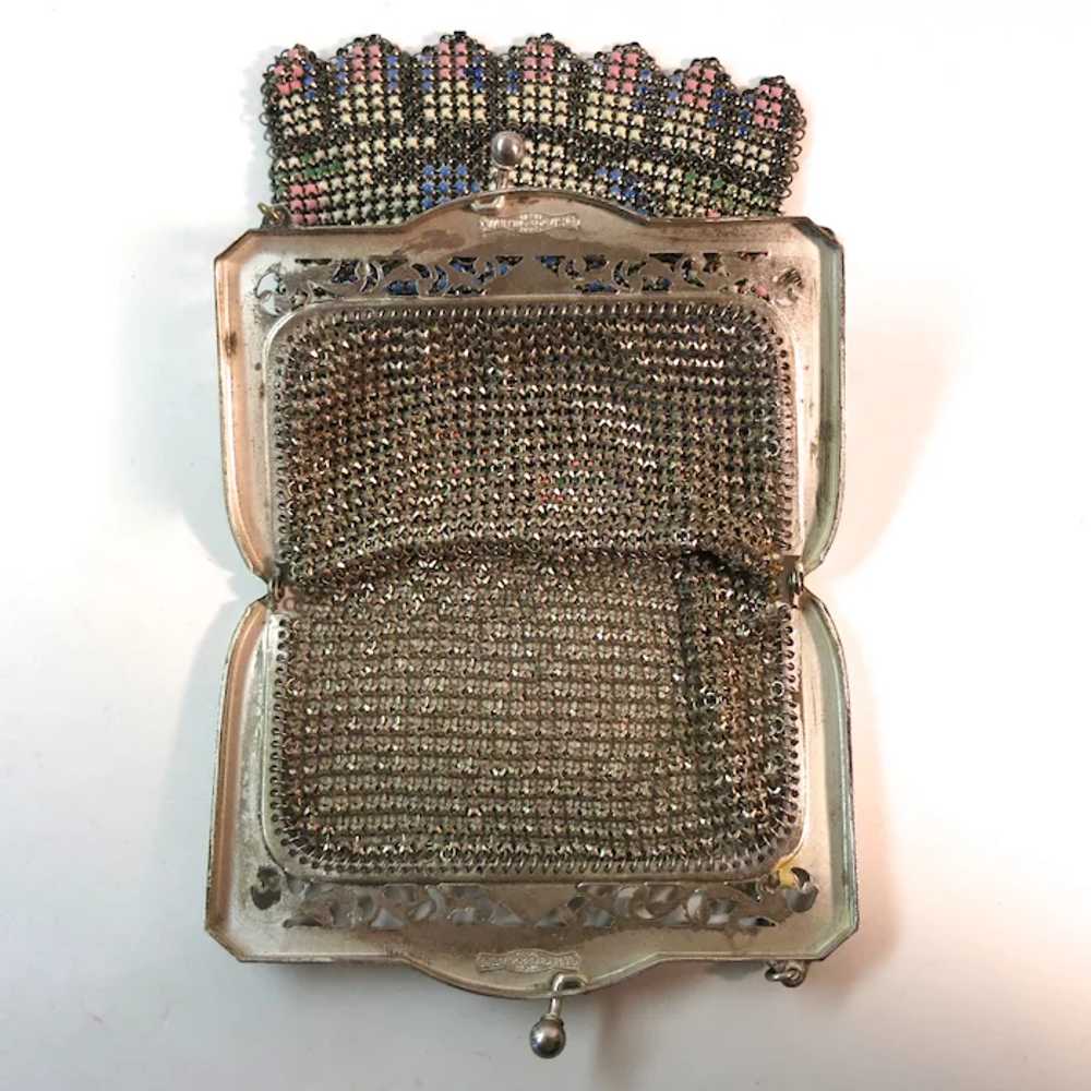 Vintage Mesh Purse Whiting Davis Scenic Figural L… - image 5