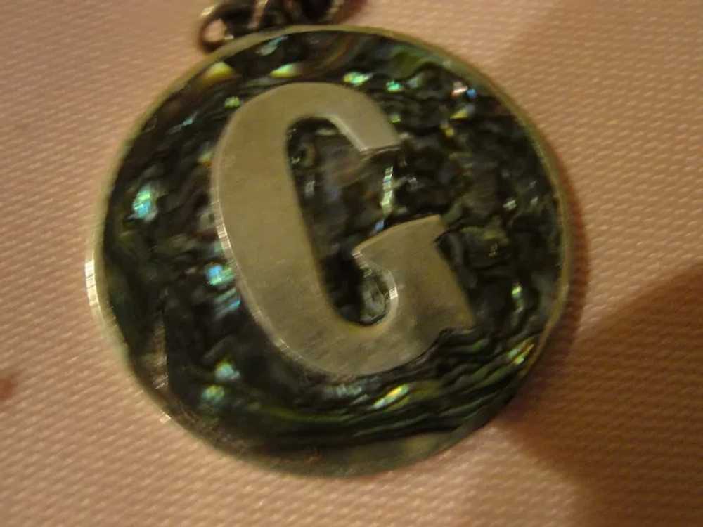 G is for ... Abalone Keychain - Free shipping - image 2