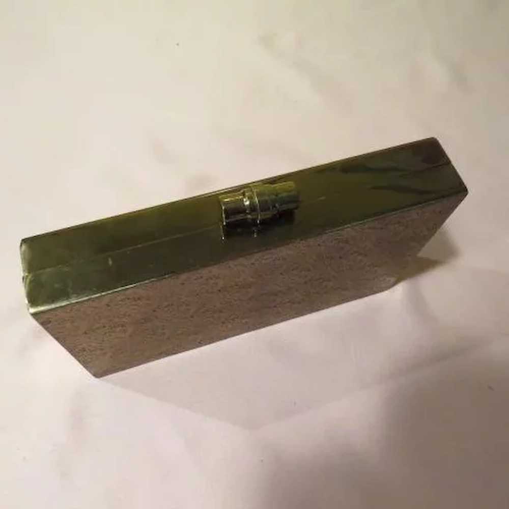 Embossed Brass Snap Close Clutch Handbag/purse - … - image 5