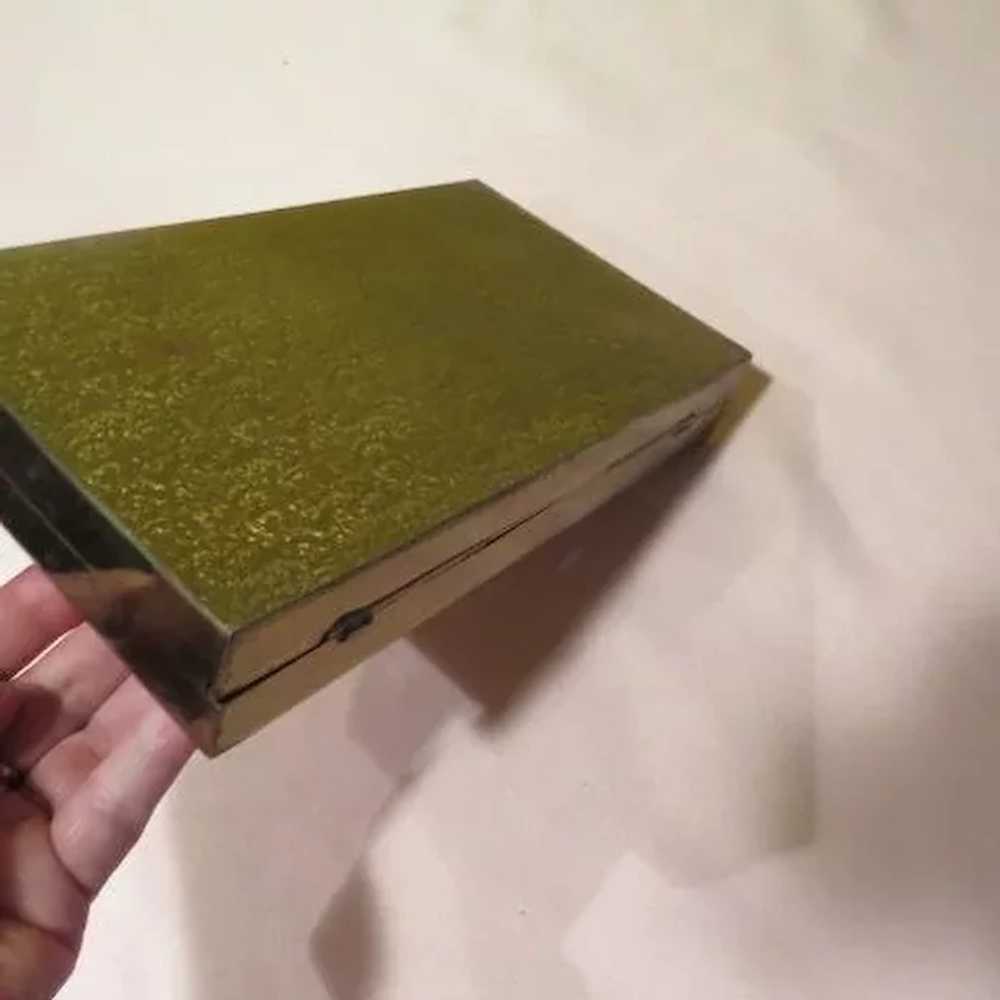 Embossed Brass Snap Close Clutch Handbag/purse - … - image 6
