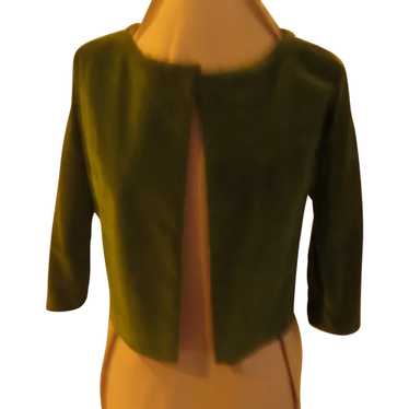 Short, Green Velvet Jacket - image 1