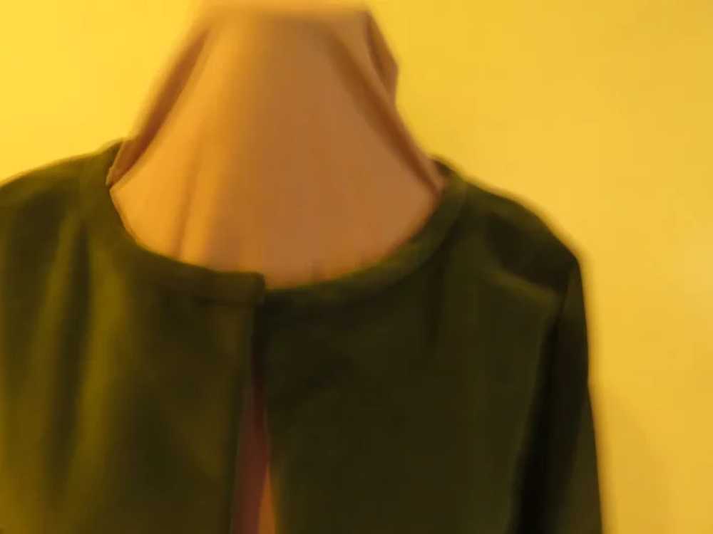 Short, Green Velvet Jacket - image 2