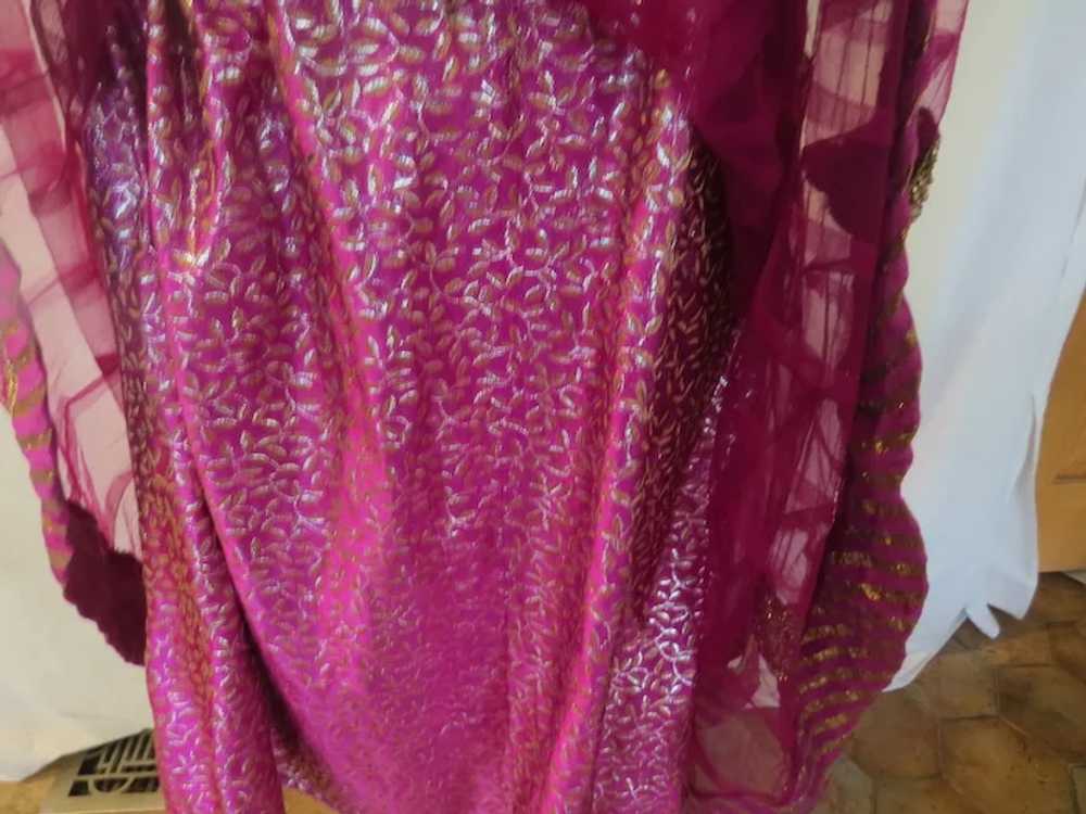 Beaded and Embellished Fuchsia Dress - image 4