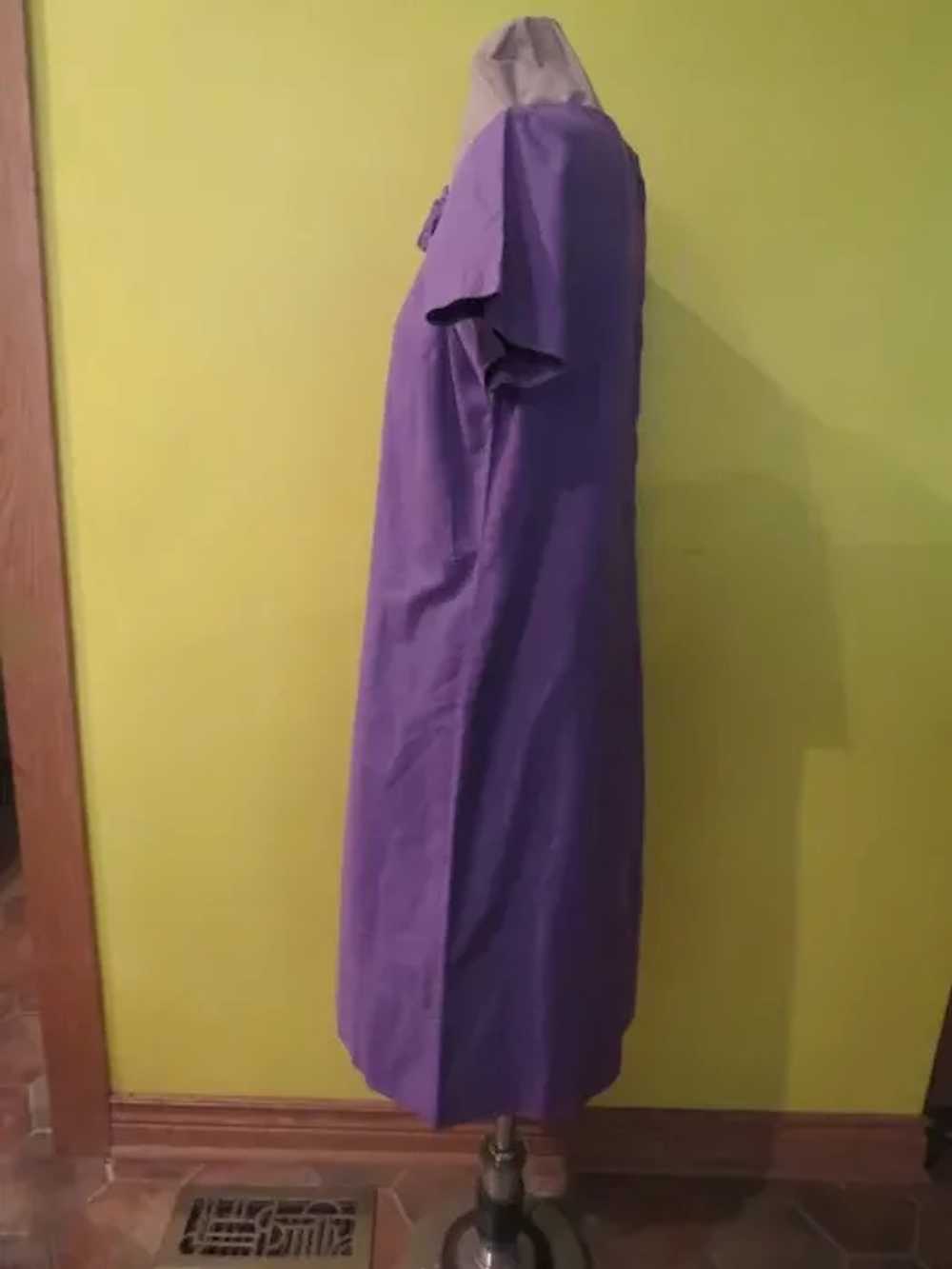 A Notch Above Purple Short Sleeve Dress - image 4