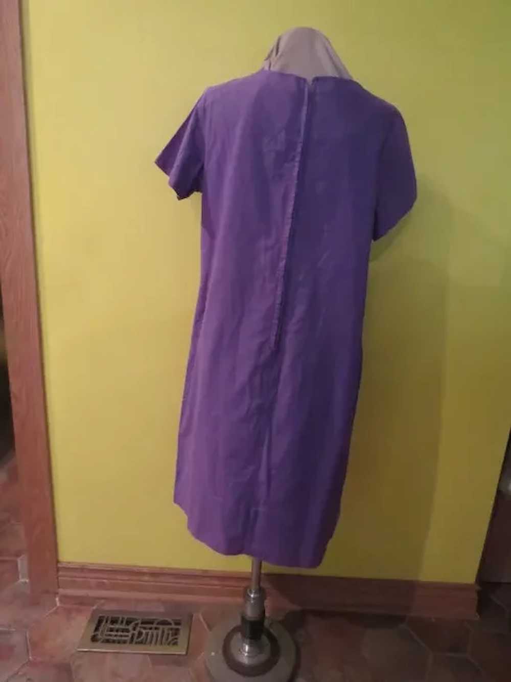 A Notch Above Purple Short Sleeve Dress - image 5