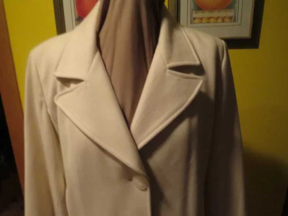 Boldly Buttoned Winter White Coat - image 2