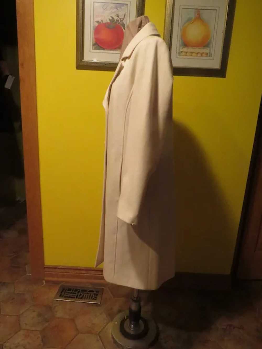 Boldly Buttoned Winter White Coat - image 4