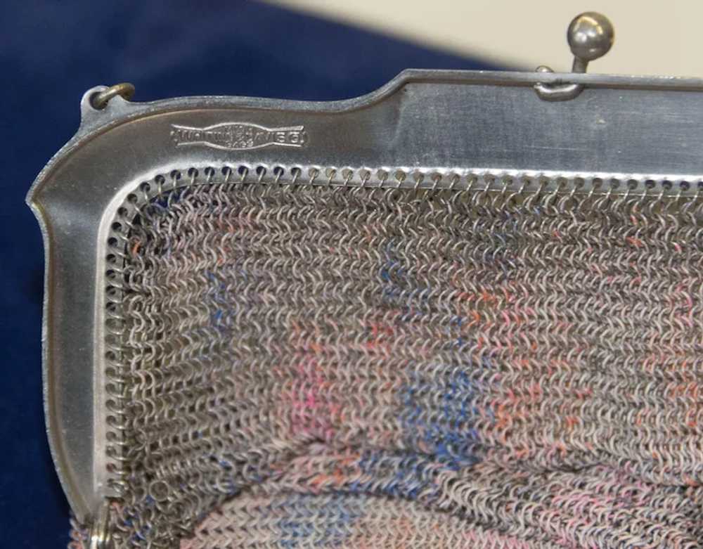 Vintage 1920s Whiting and Davis Dresden Mesh Purse - image 2