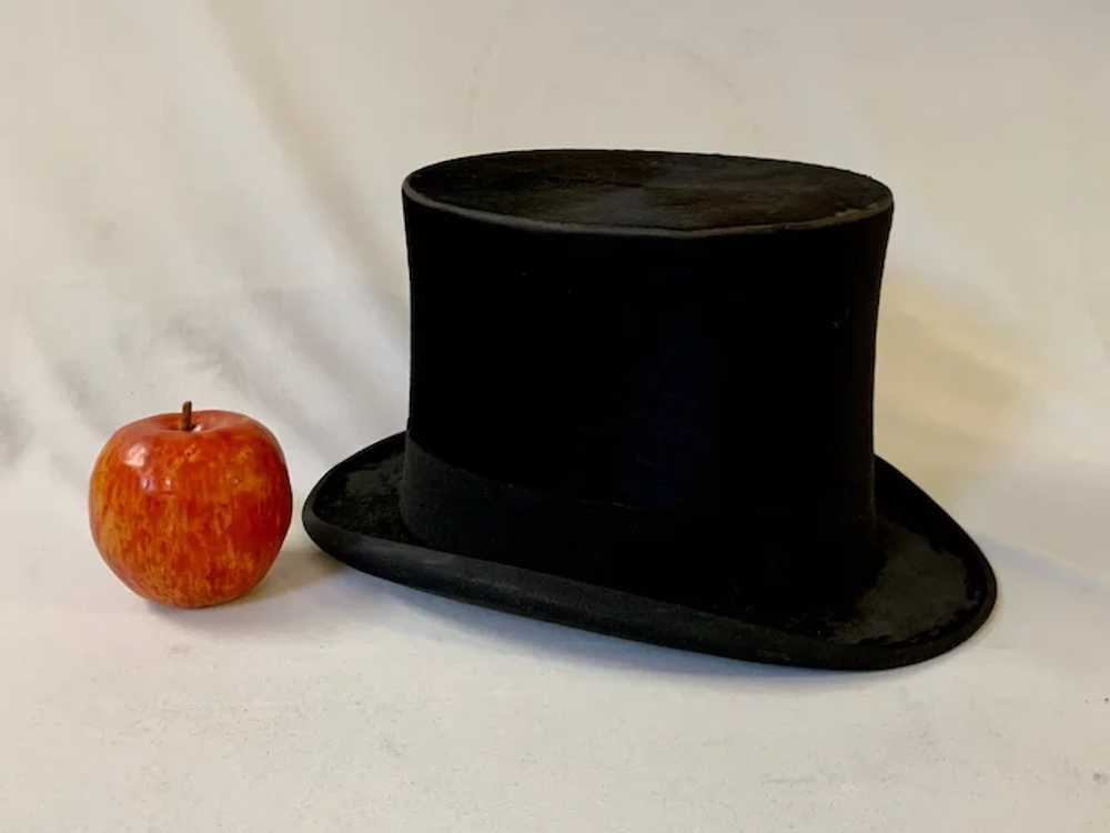 Antique Knox of New York Plush Glossy Silk Top Hat - image 10