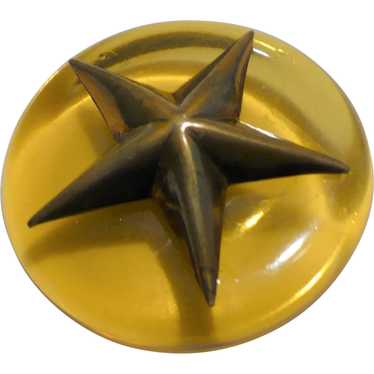 Bakelite Star Button - image 1