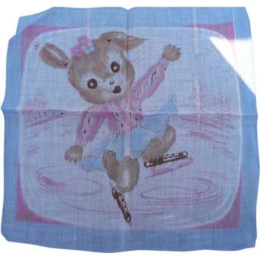 Ice Skating Dog Handkerchief - image 1