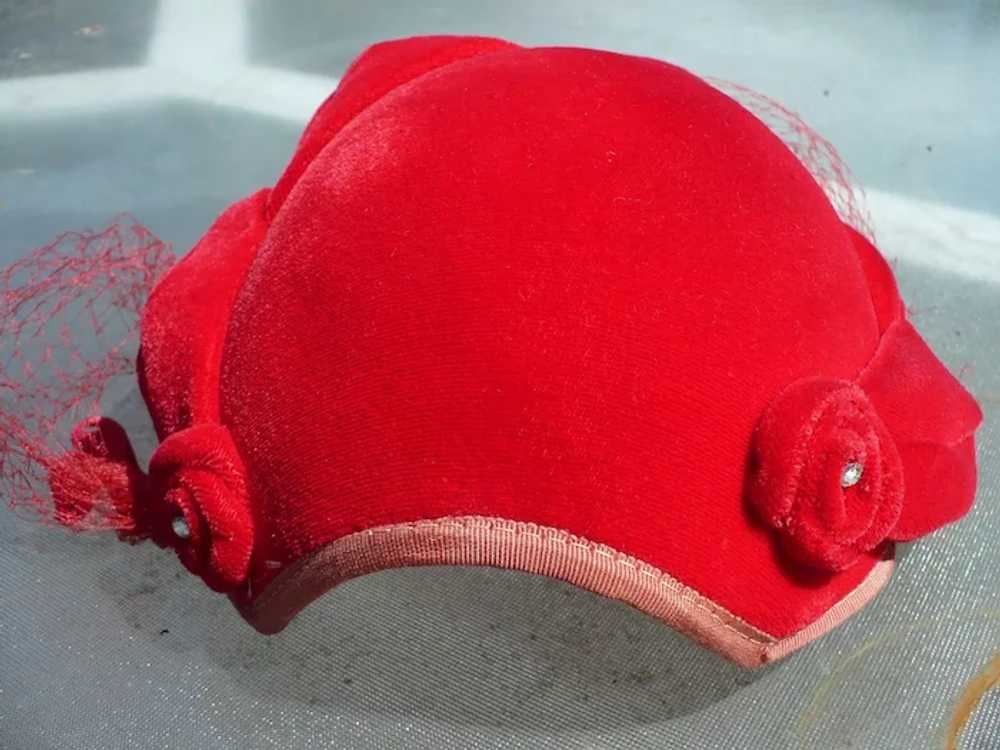 Red Velvet Hat - image 2
