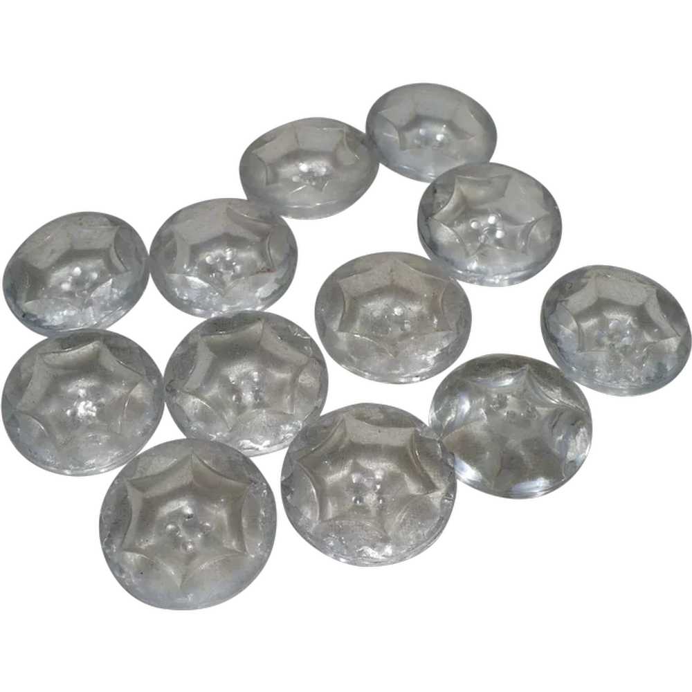 Cut Glass Buttons 12 - image 1