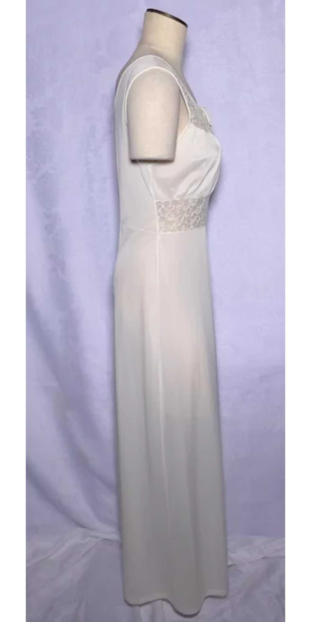 Vintage 1950s Radcliffe Nightgown Full Length Whi… - image 4