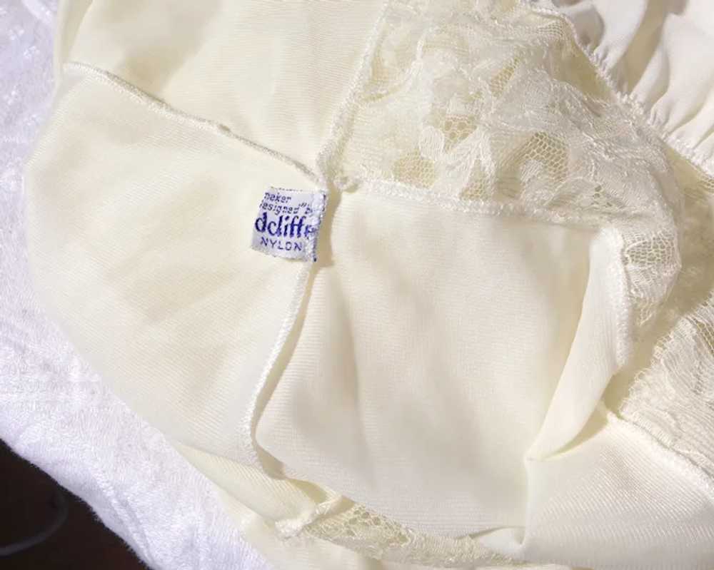 Vintage 1950s Radcliffe Nightgown Full Length Whi… - image 6