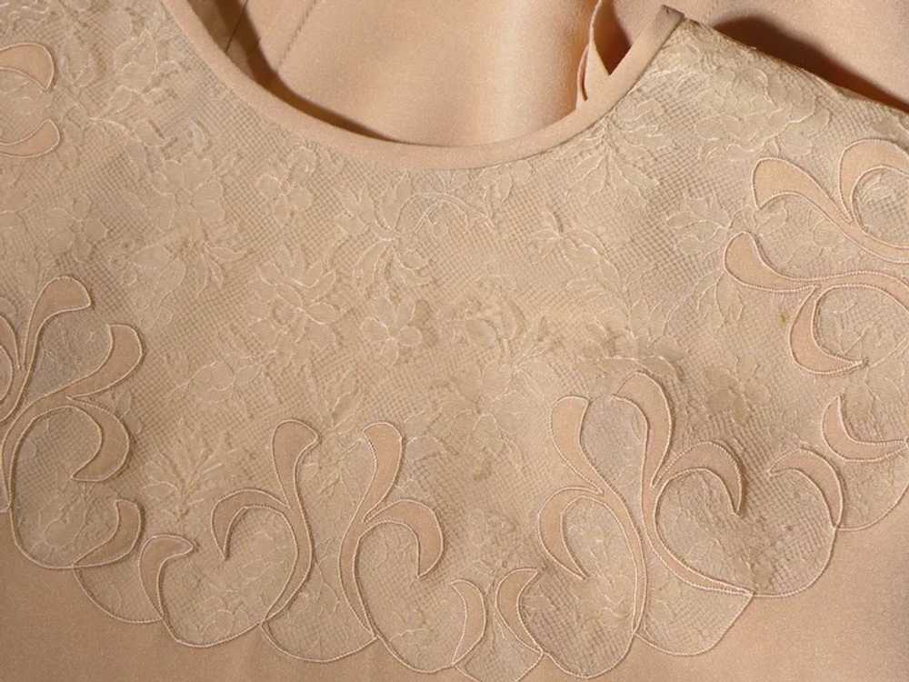 Vintage 1950s Silk Blouse Lace Insert Created by … - image 9
