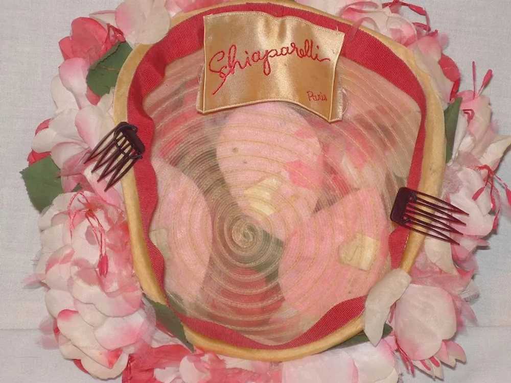 Vintage 1960s Schiaparelli Floral Bubble Toque Hat - image 7