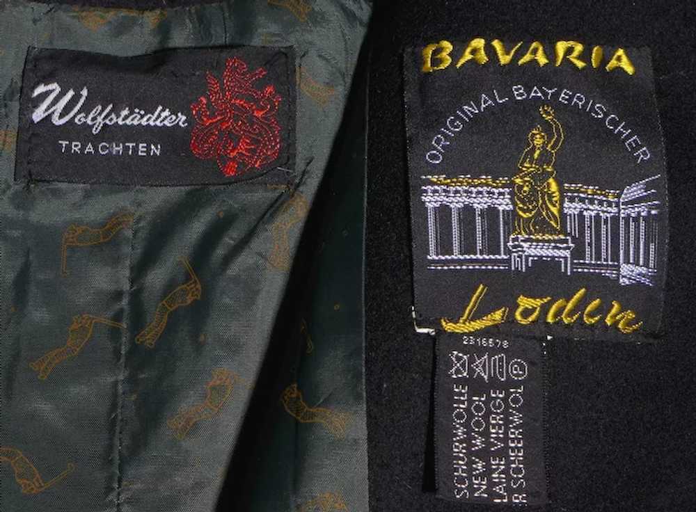 Vintage 1980s Bavaria Loden Long Coat Original Ba… - image 7