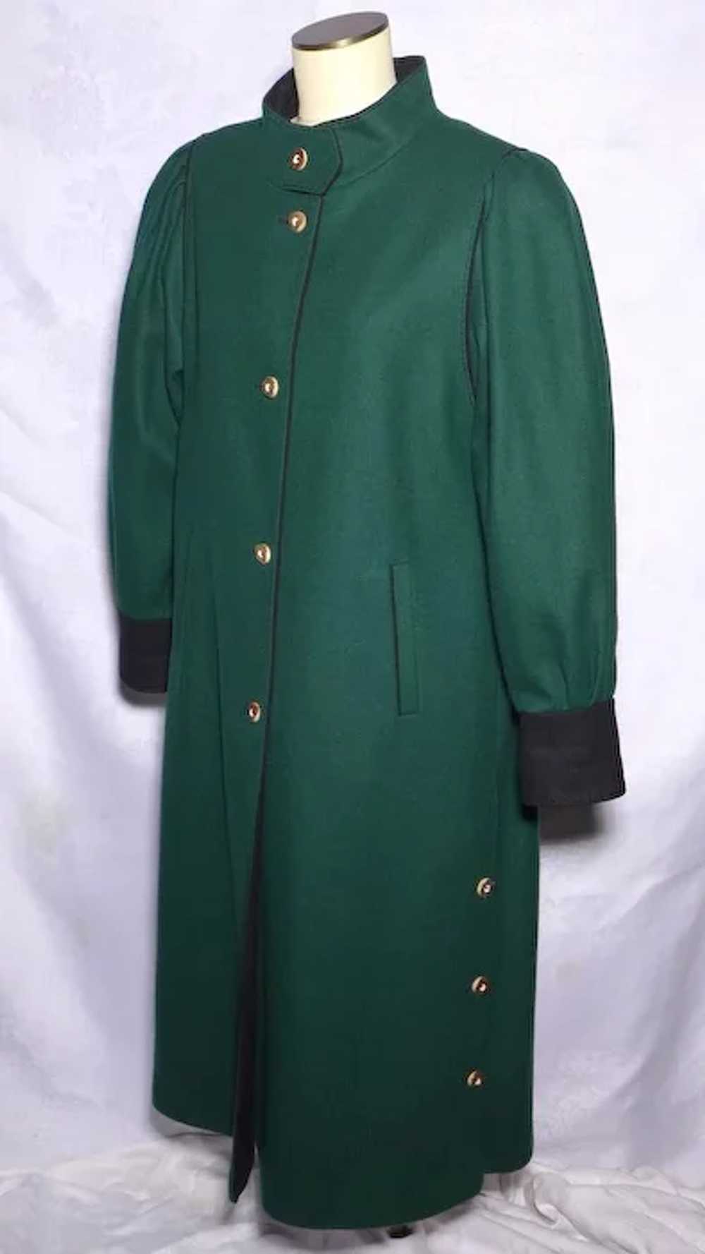 Vintage 1980s Bavaria Loden Long Coat Original Ba… - image 8