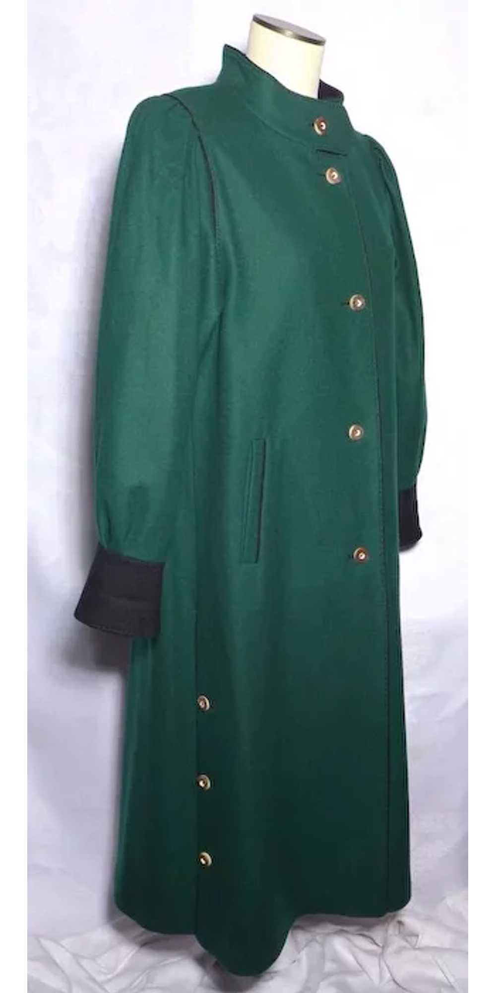 Vintage 1980s Bavaria Loden Long Coat Original Ba… - image 9