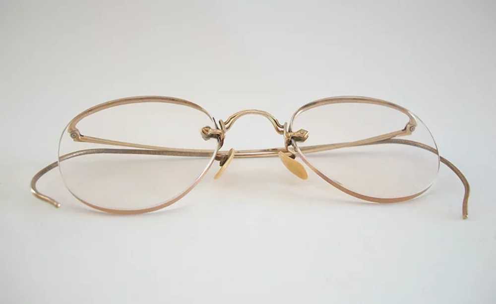 BDG - Vintage 10K Gold Frameless Child's Eyeglass… - image 12