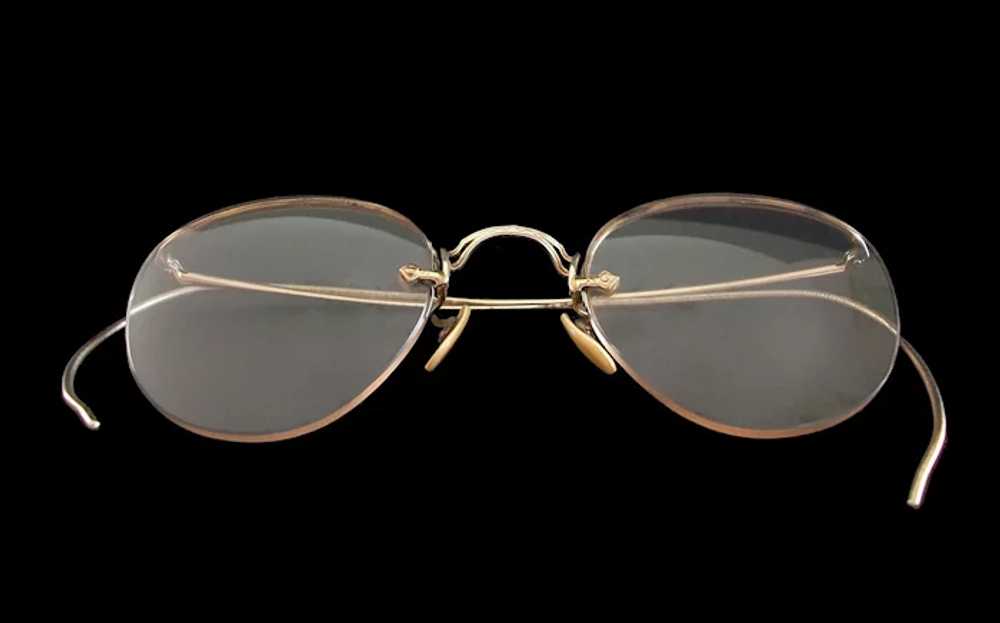 BDG - Vintage 10K Gold Frameless Child's Eyeglass… - image 2
