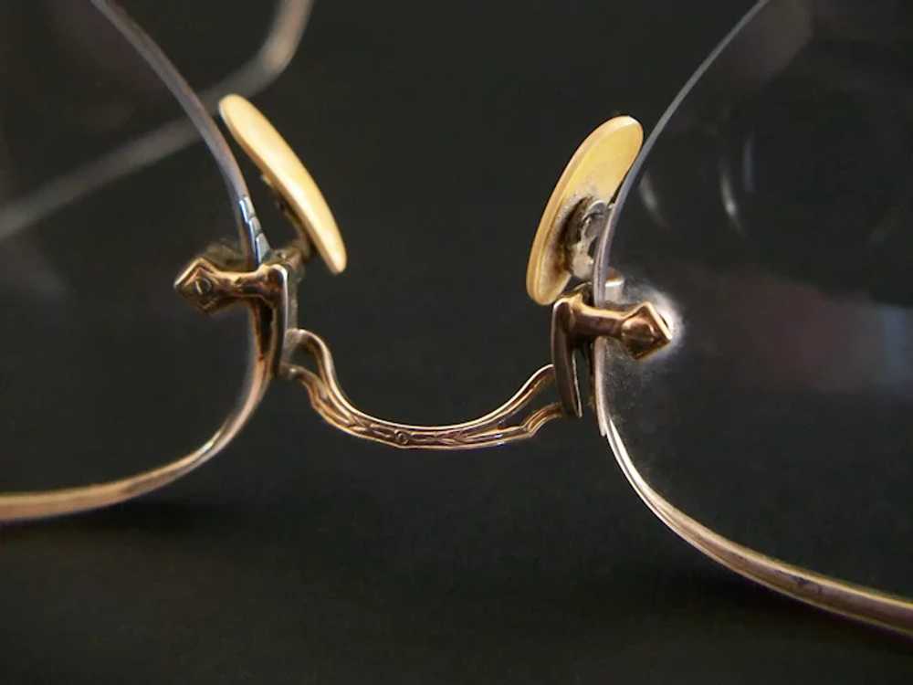 BDG - Vintage 10K Gold Frameless Child's Eyeglass… - image 5