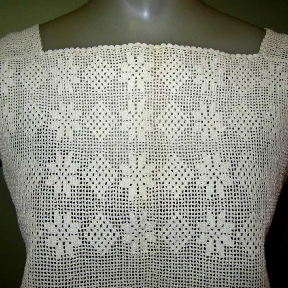 Victorian Lace Blouse, Hand Crochet, Downton Abbey - image 2