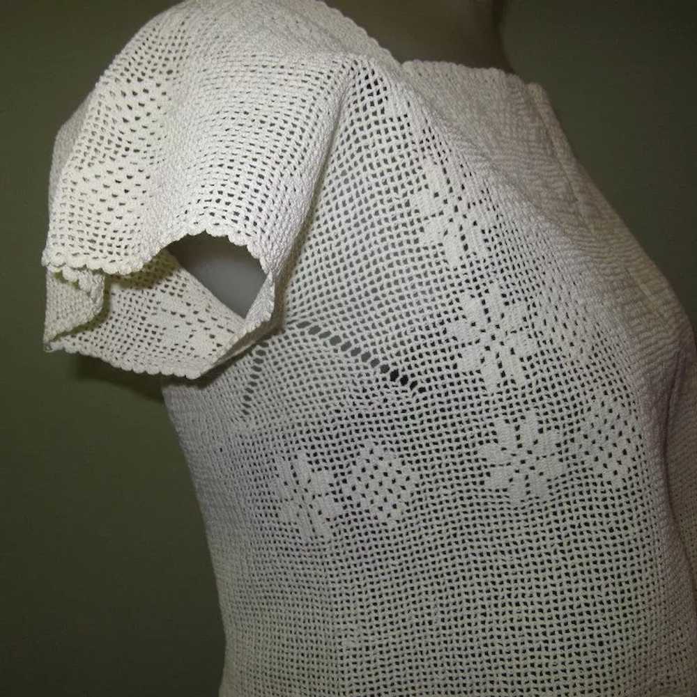 Victorian Lace Blouse, Hand Crochet, Downton Abbey - image 4