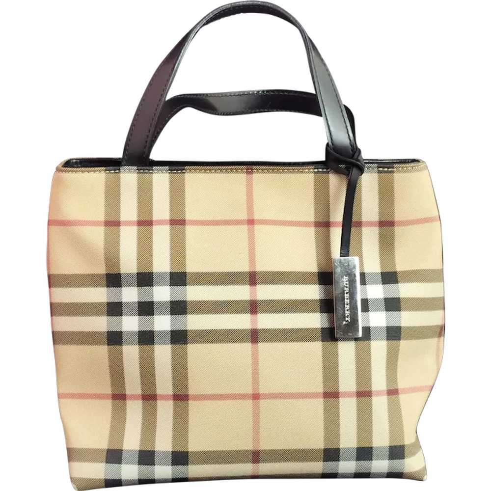 Vintage Burberry mini tote bag, handbag - image 1