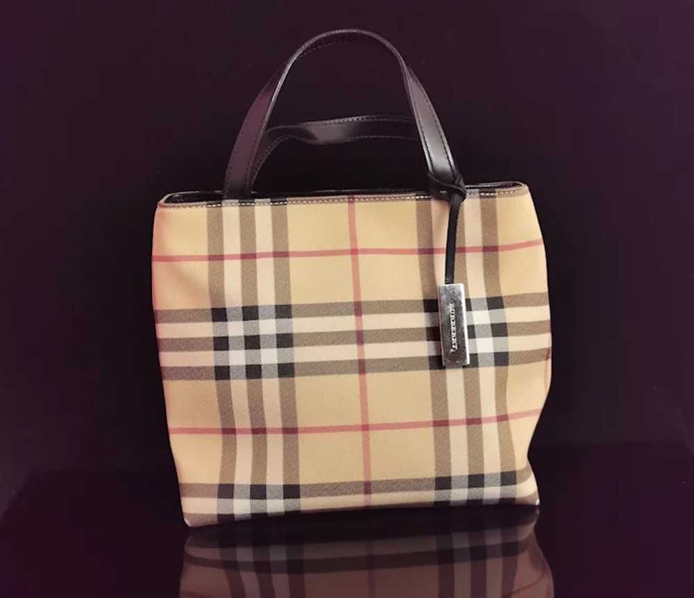 Vintage Burberry mini tote bag, handbag - image 2