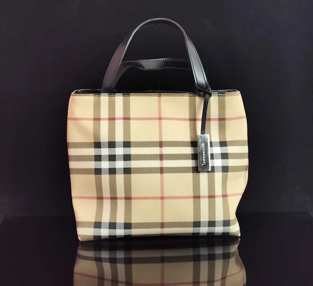 Vintage Burberry mini tote bag, handbag - image 4