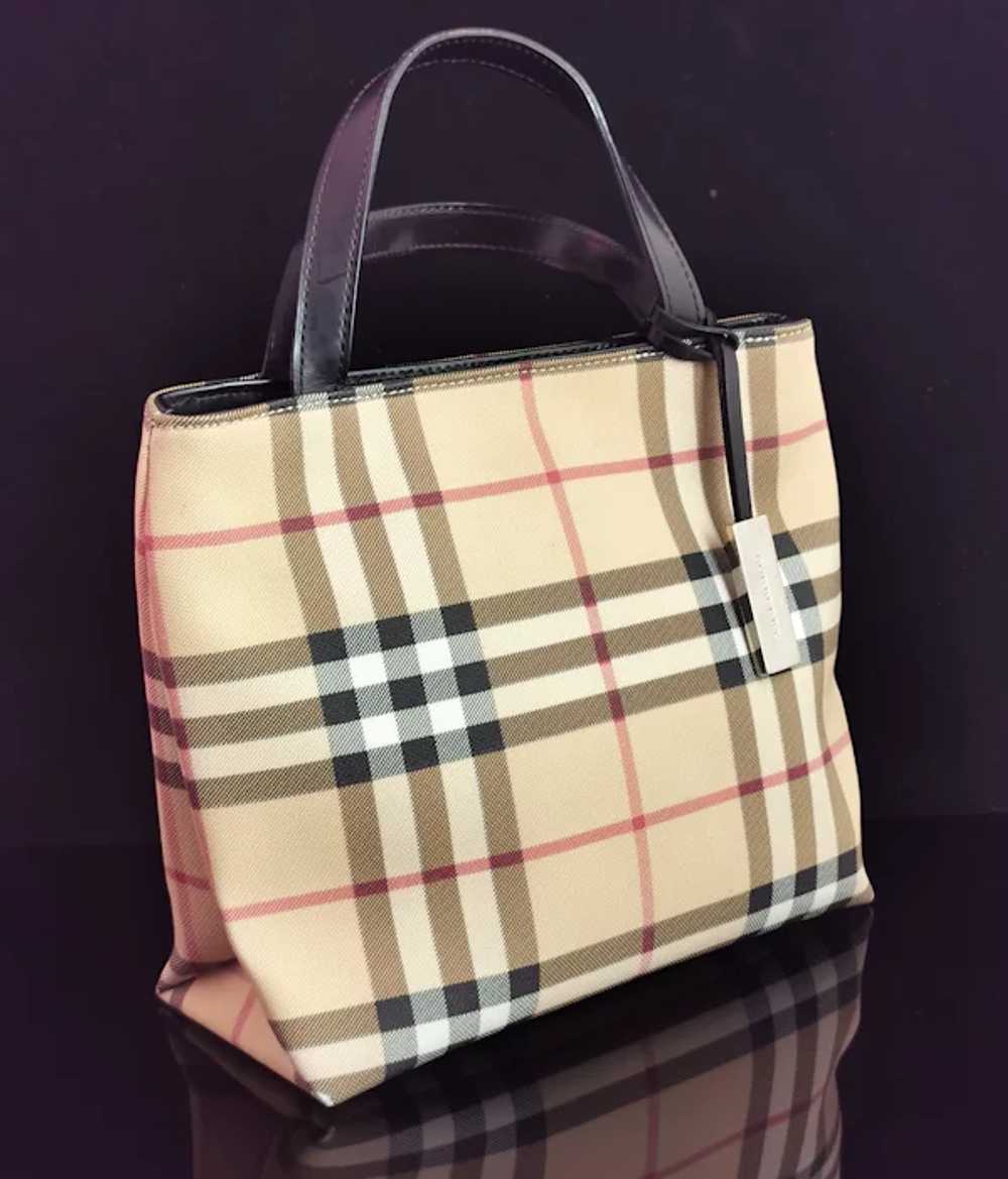 Vintage Burberry mini tote bag, handbag - image 8