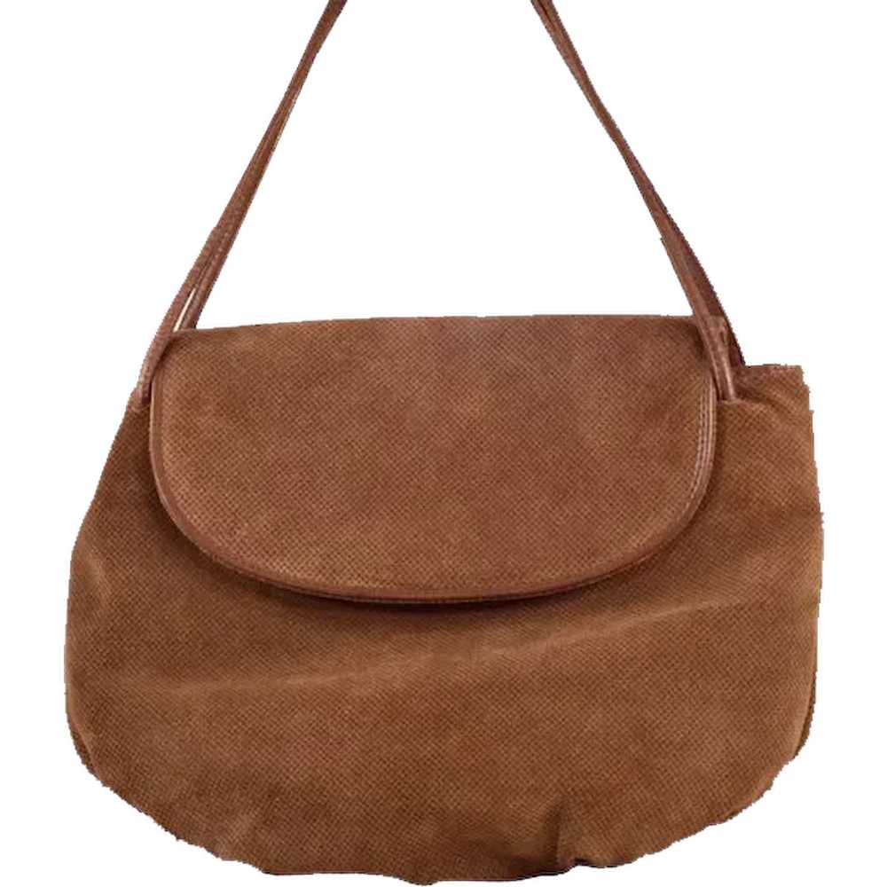 Timeless Vintage Bottega Veneta Suede Handbag - image 1