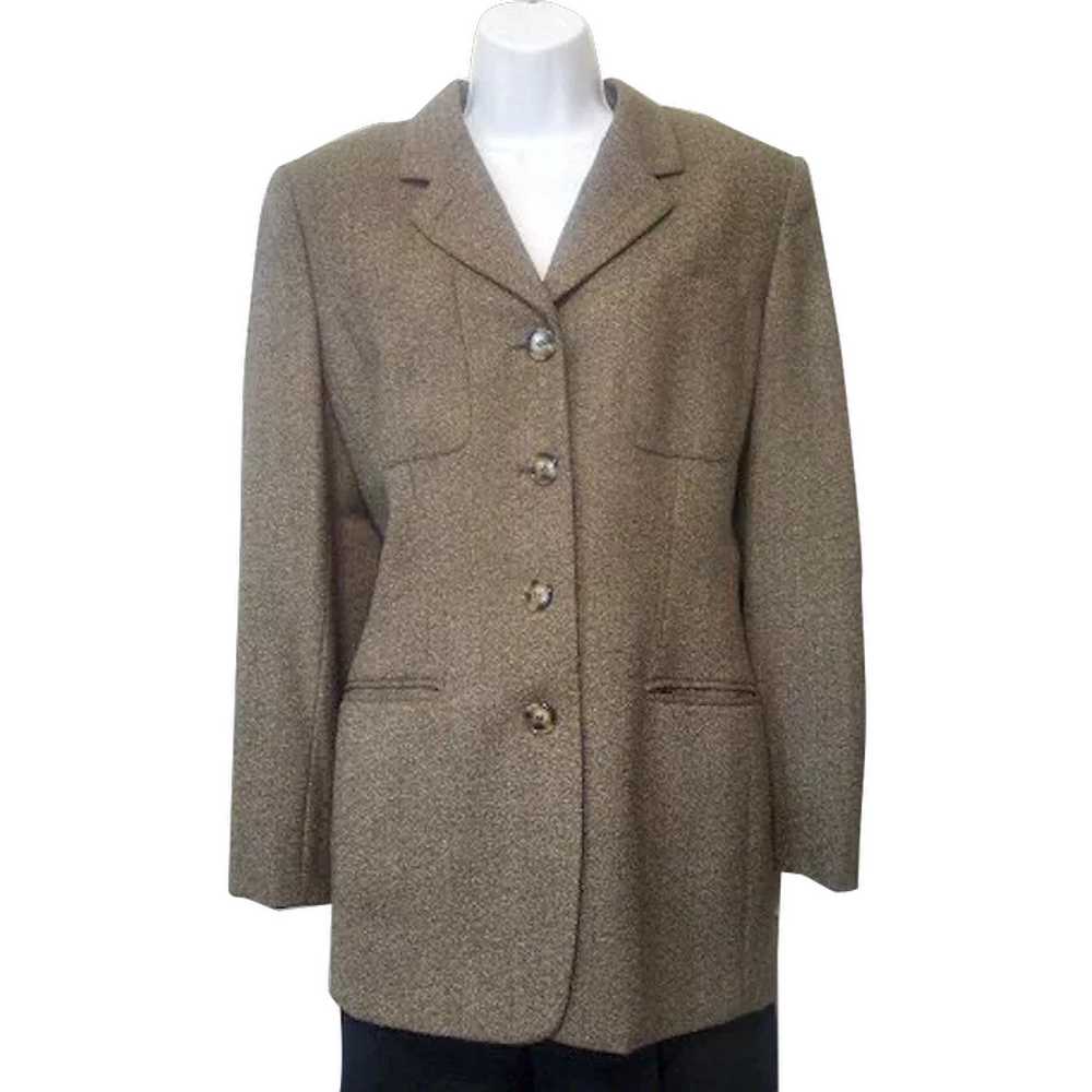 Vintage 1980s Jones New York Lightweight Brown Gr… - image 1