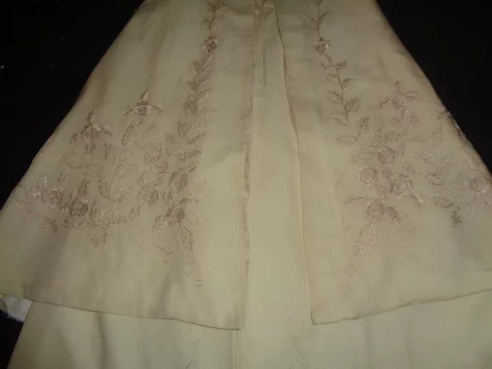 Beautiful Antique Silk / Wool Baby Christening Ca… - image 5